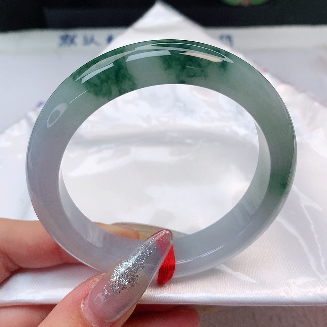 未镶嵌手镯翡翠正圈55