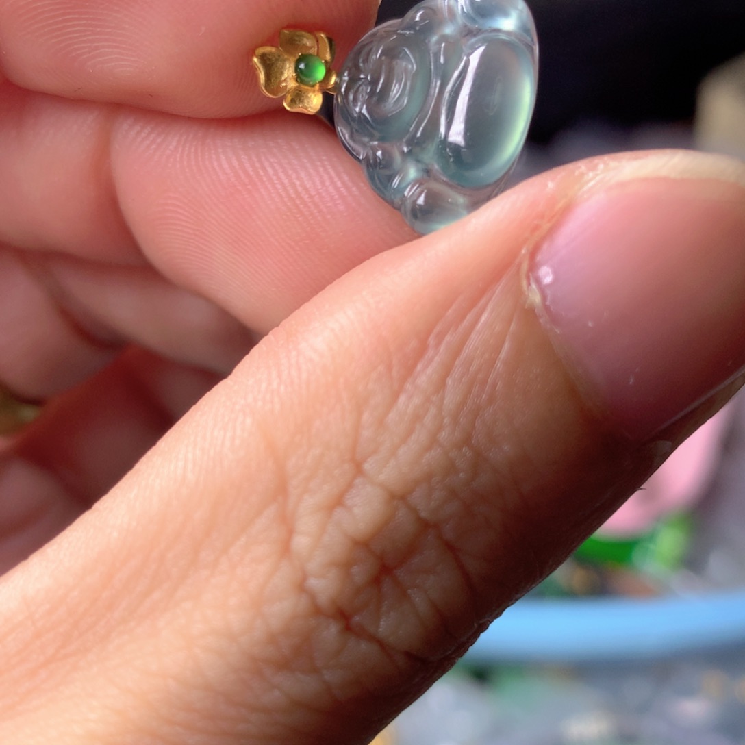 【闪购商品】翡翠18K金镶嵌颈饰翡翠