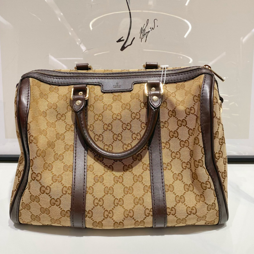 95新 GUCCI/古驰 古驰 帆布老花波士顿（13846）