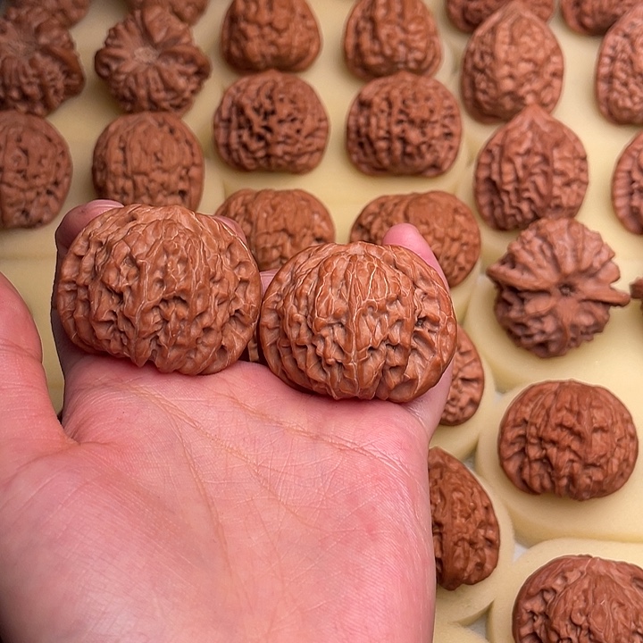 海***渊文玩核桃把件磨盘43