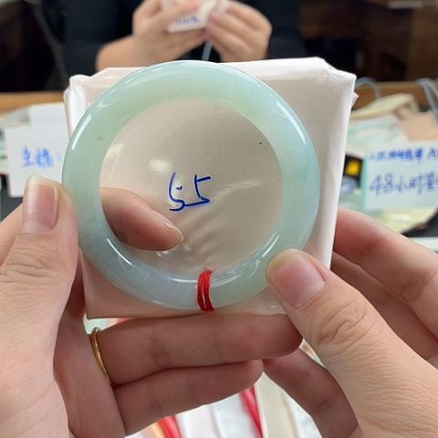 翡翠未镶嵌手镯天然翡翠手镯12号