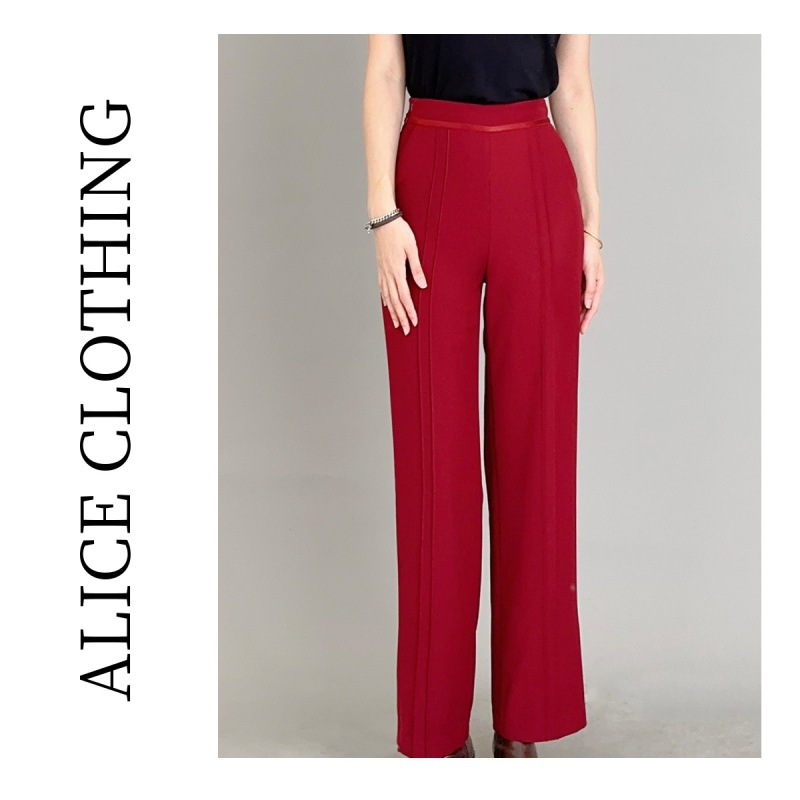 5【alicelulu “职场时髦精”长裤】阔腿显瘦 优雅垂感 S620845G
