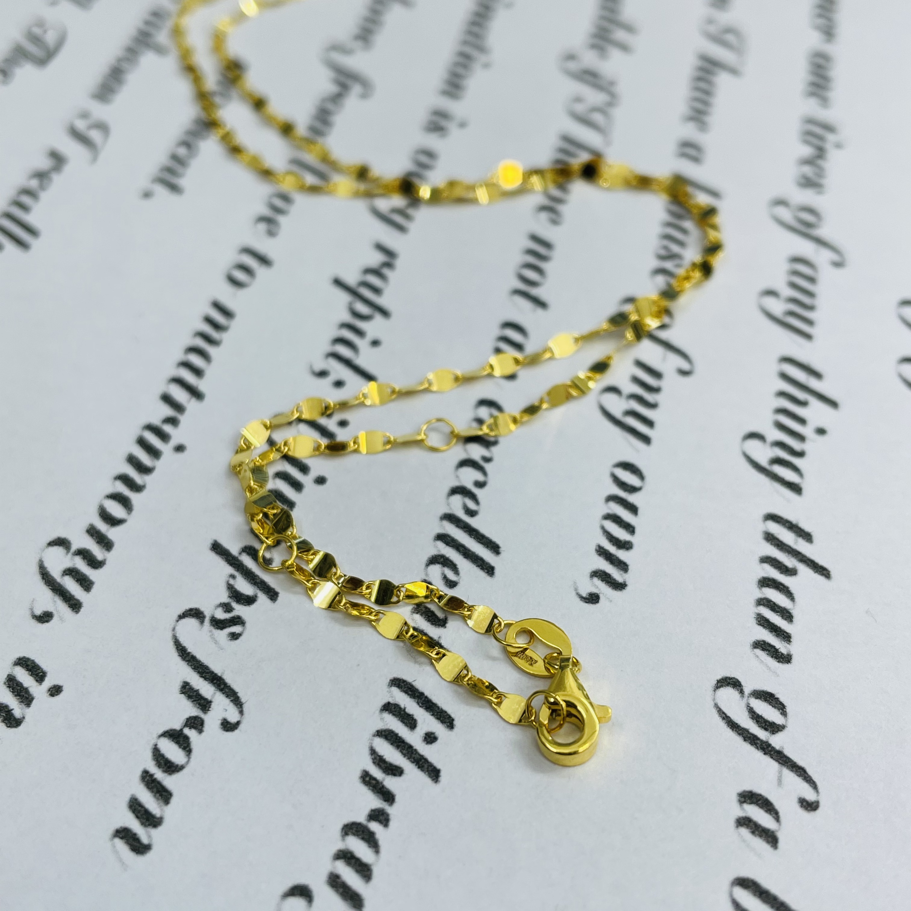 足金999鱼唇链首饰配件DP3045-02340