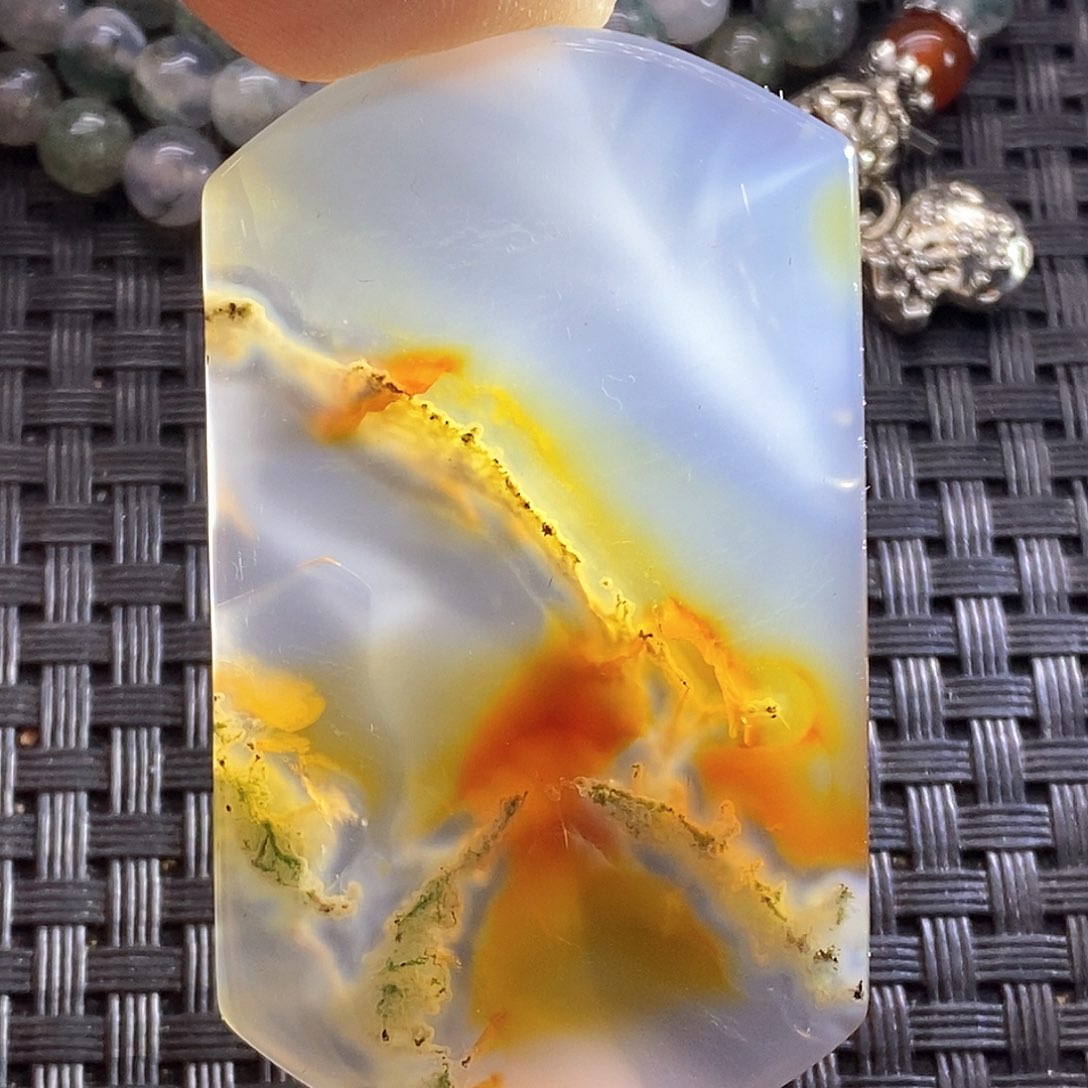 未镶嵌颈饰玛瑙/玉髓格**知