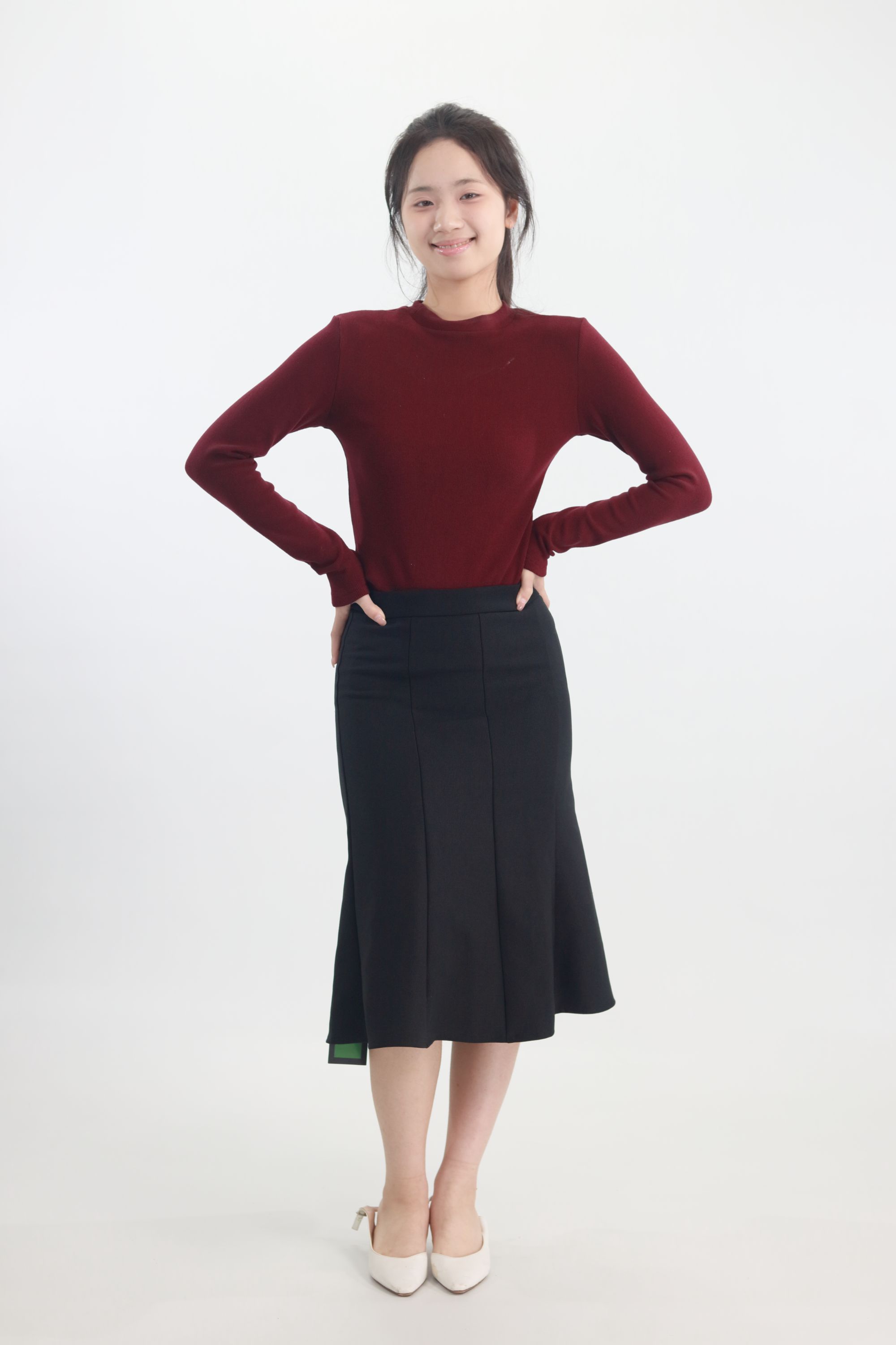 免烫气质修身半身裙