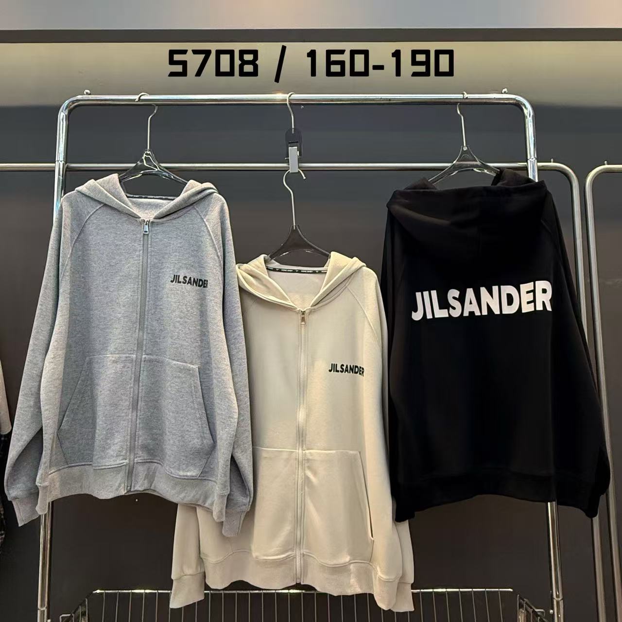 班尼 男童青少年秋款拉链JILSAND印花连帽卫衣  5508（160-190）