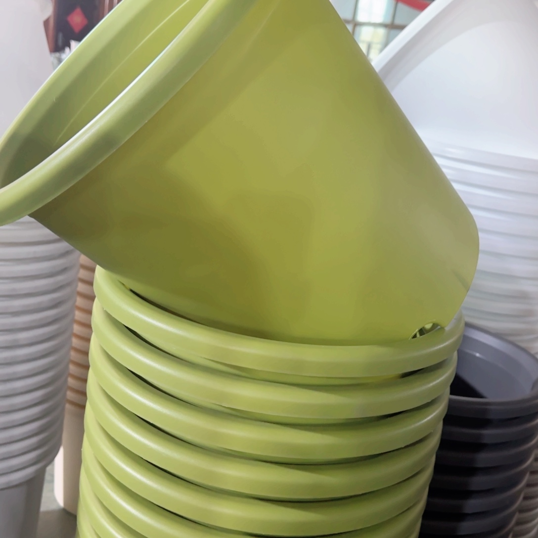 树脂四季盆8#无拖果绿微瑕5