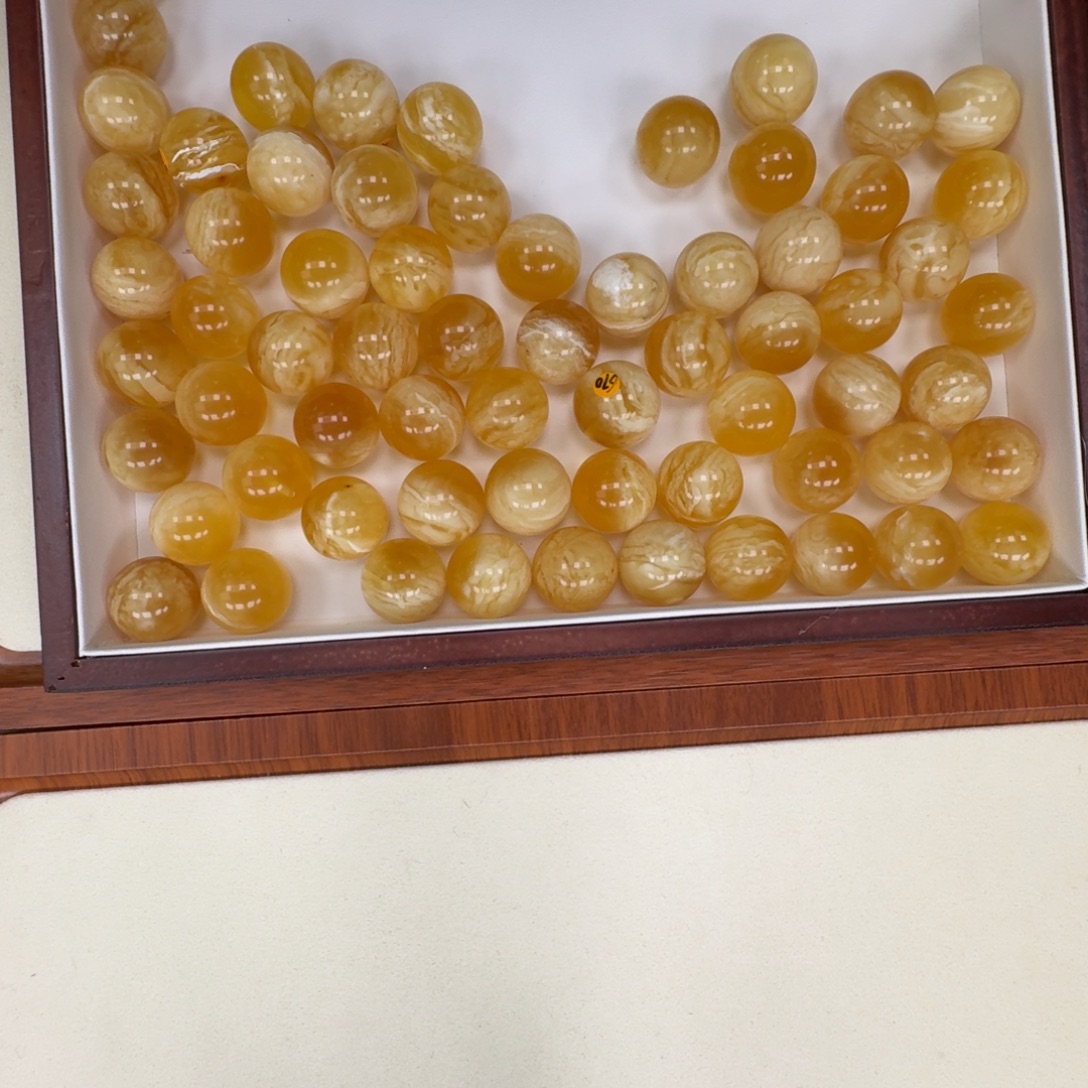 琥珀未镶嵌手链单珠发其一