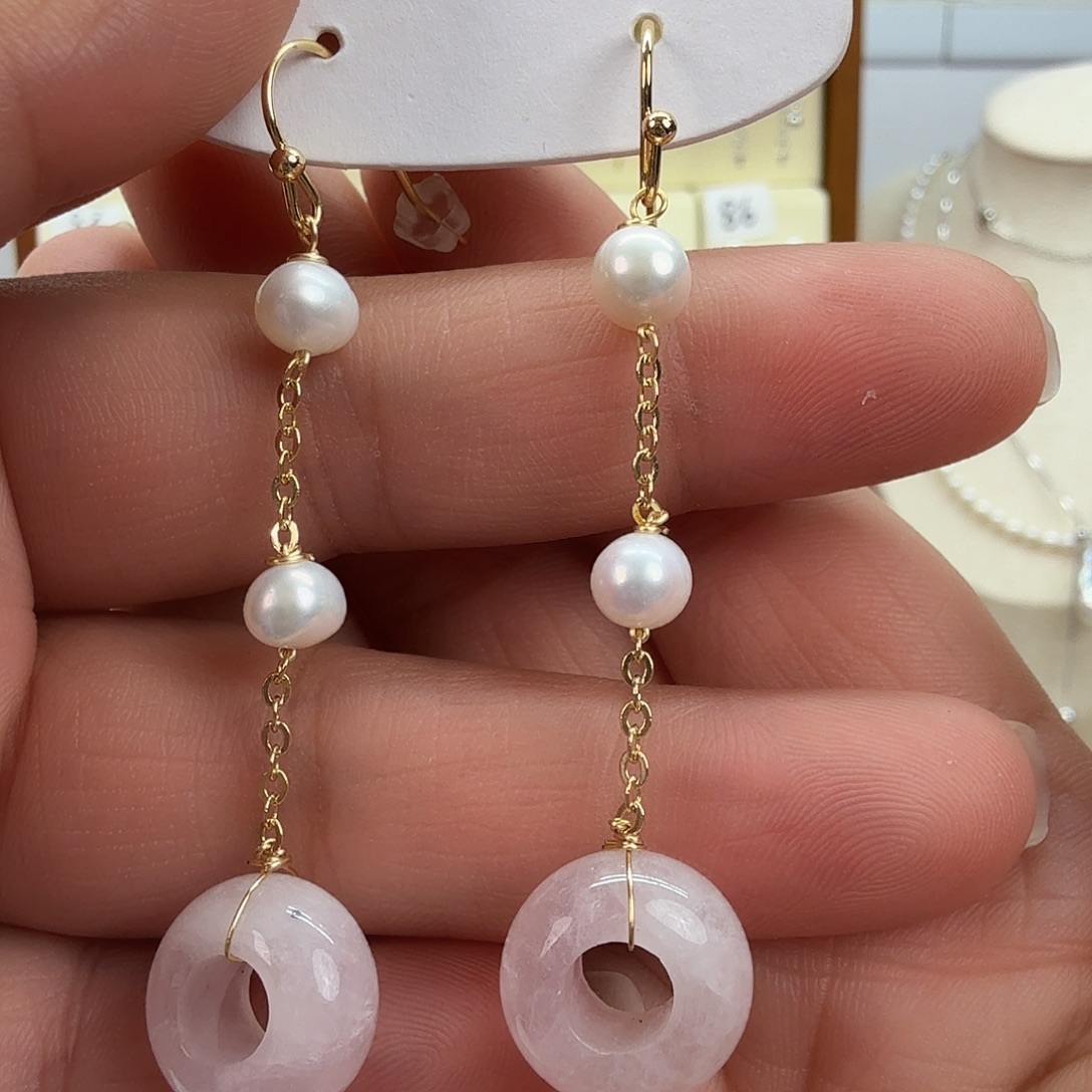 耳饰淡水珍珠未镶嵌90