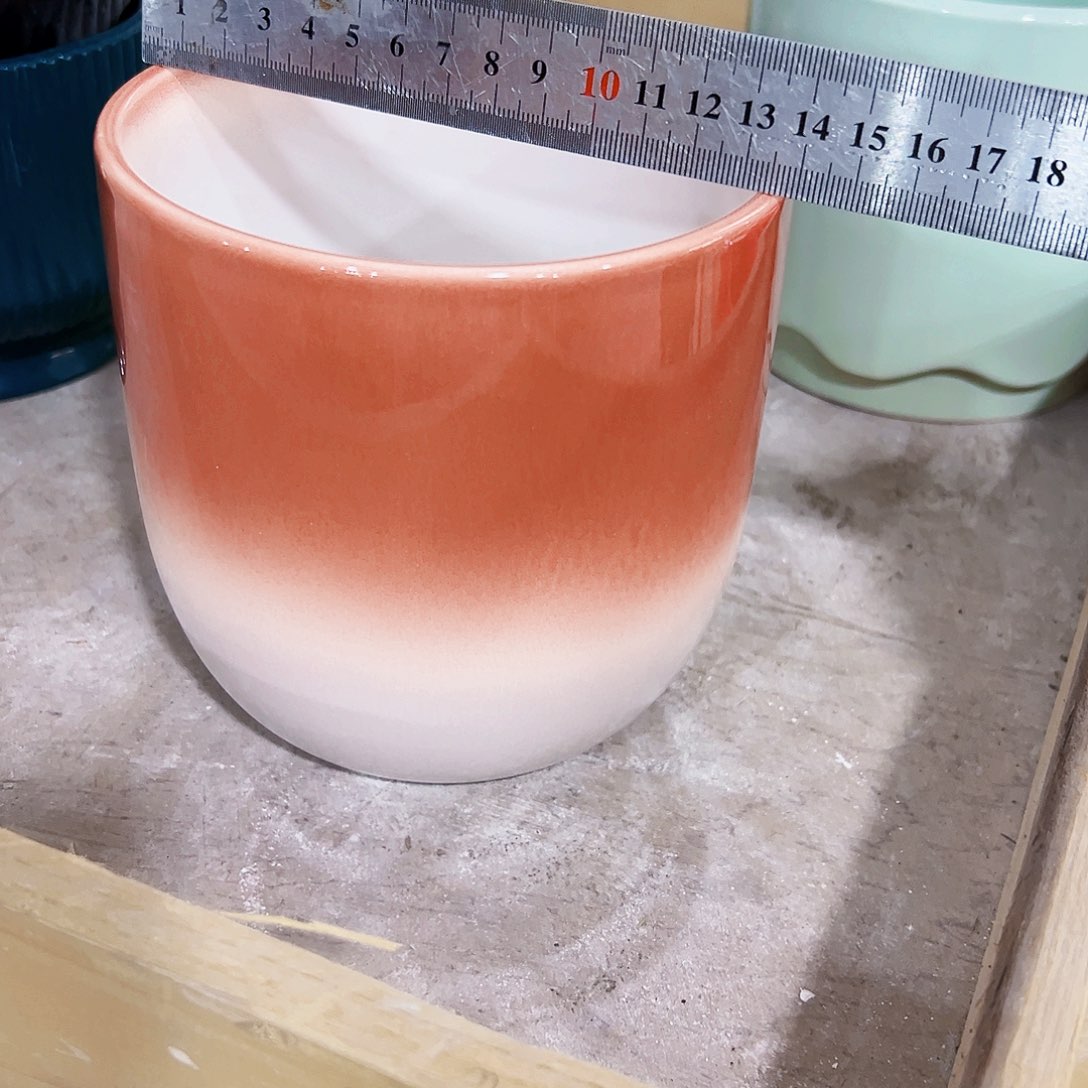 有孔，外贸尾单陶瓷花盆凑单10米包邮