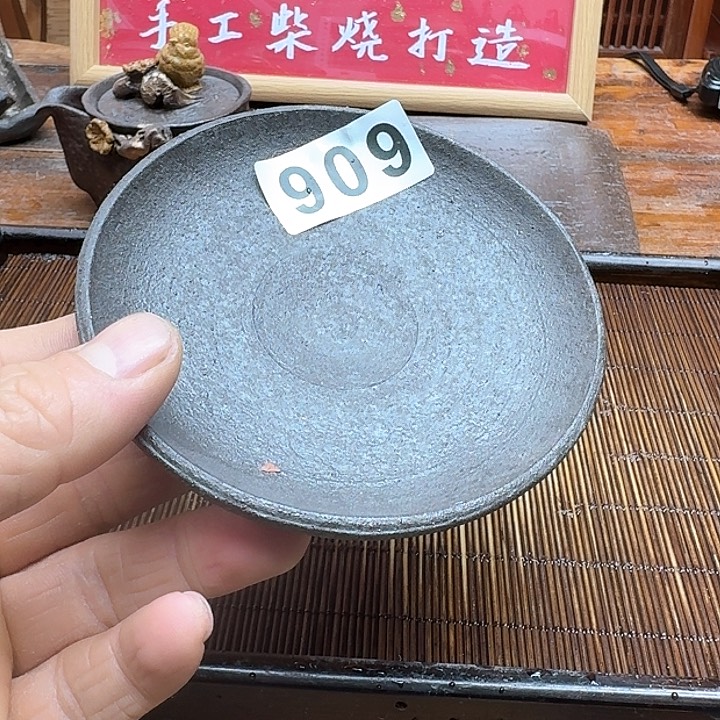 纯手工制作粗陶茶具 