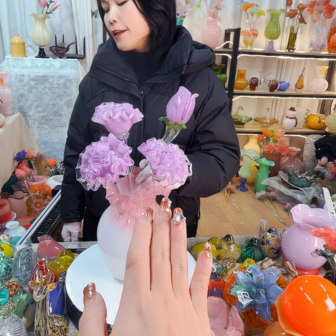 微***4花家悦美居琉璃摆件