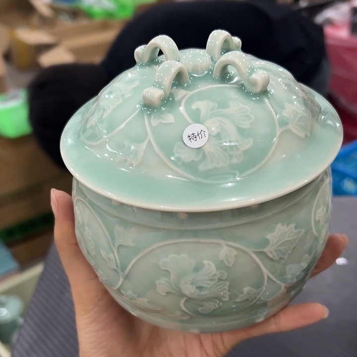 龙泉云间青瓷小米茶器