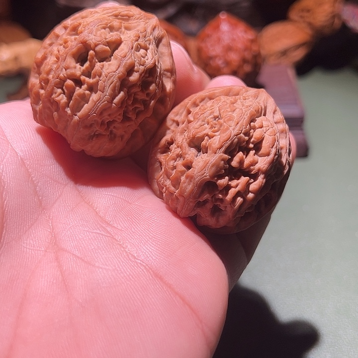 大***哥核桃手串/手链39头货牡丹纹
