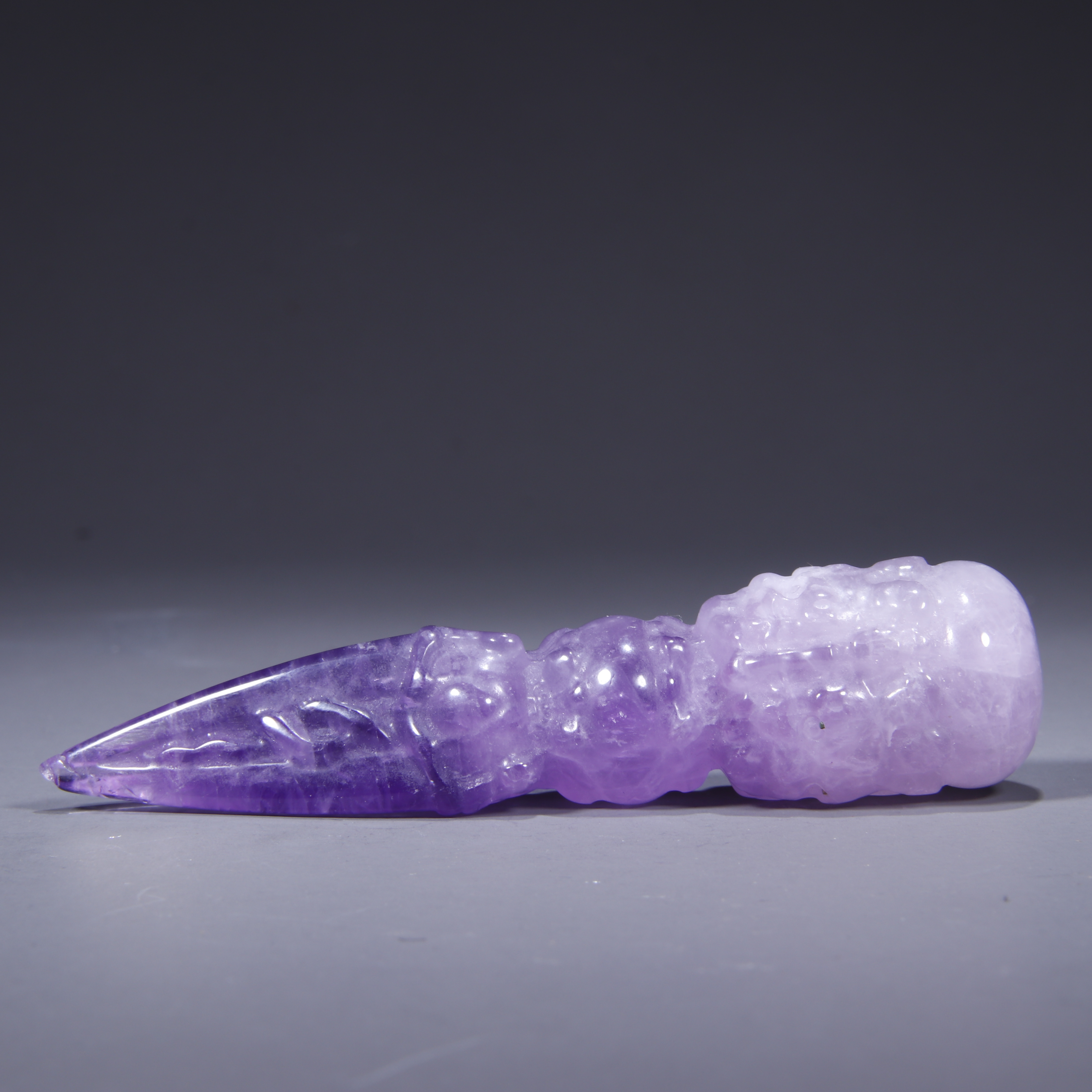 Z(听雨轩) 清 紫水晶降魔金刚杵86435