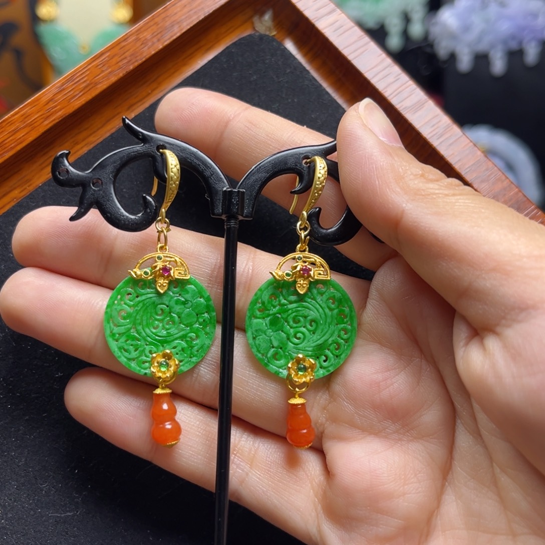 翡翠未镶嵌颈饰天然