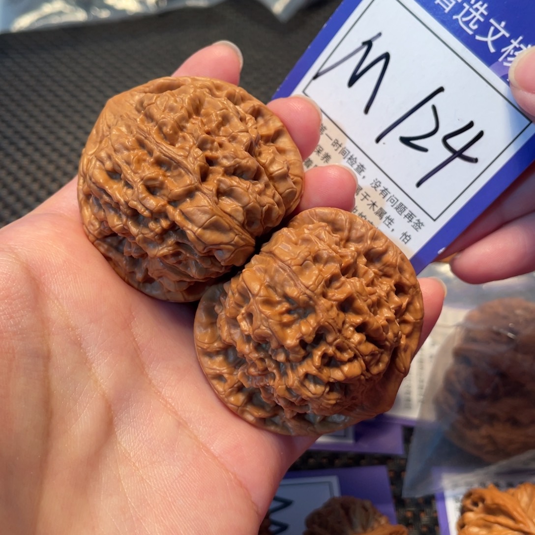 把件文玩核桃M124号官帽47