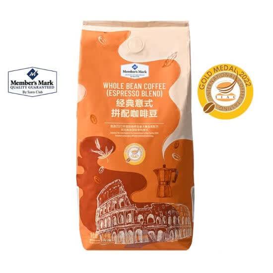 【山姆超市】经典意式拼配咖啡豆 1kg