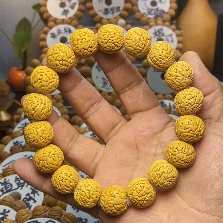 【闪购商品】阿****复桃核雕刻手串手链