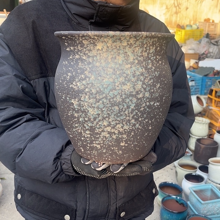 红陶泼墨口径22*23