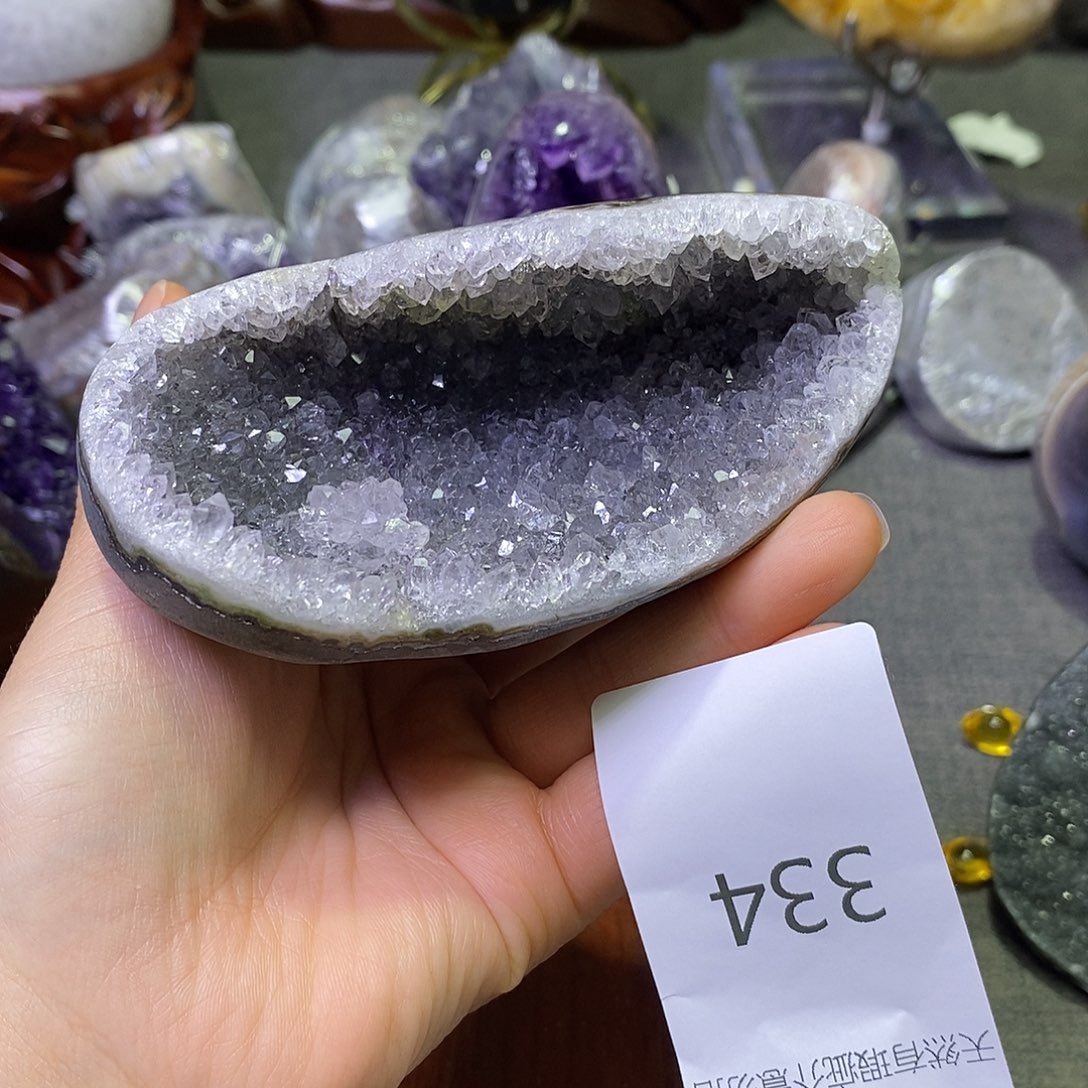 珠宝半成品未镶嵌紫晶