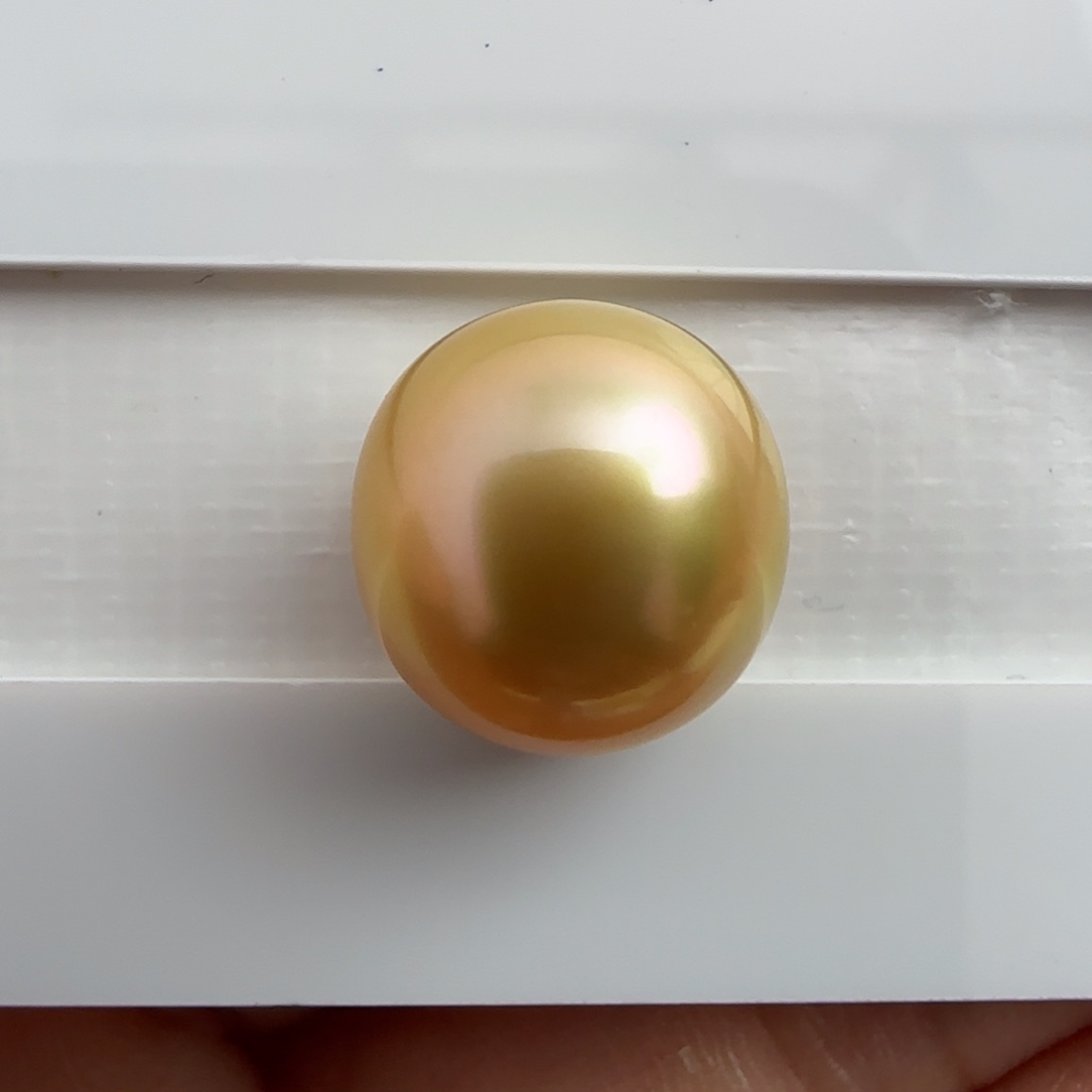 海水珍珠裸珠南洋金珠12.5-12.9 