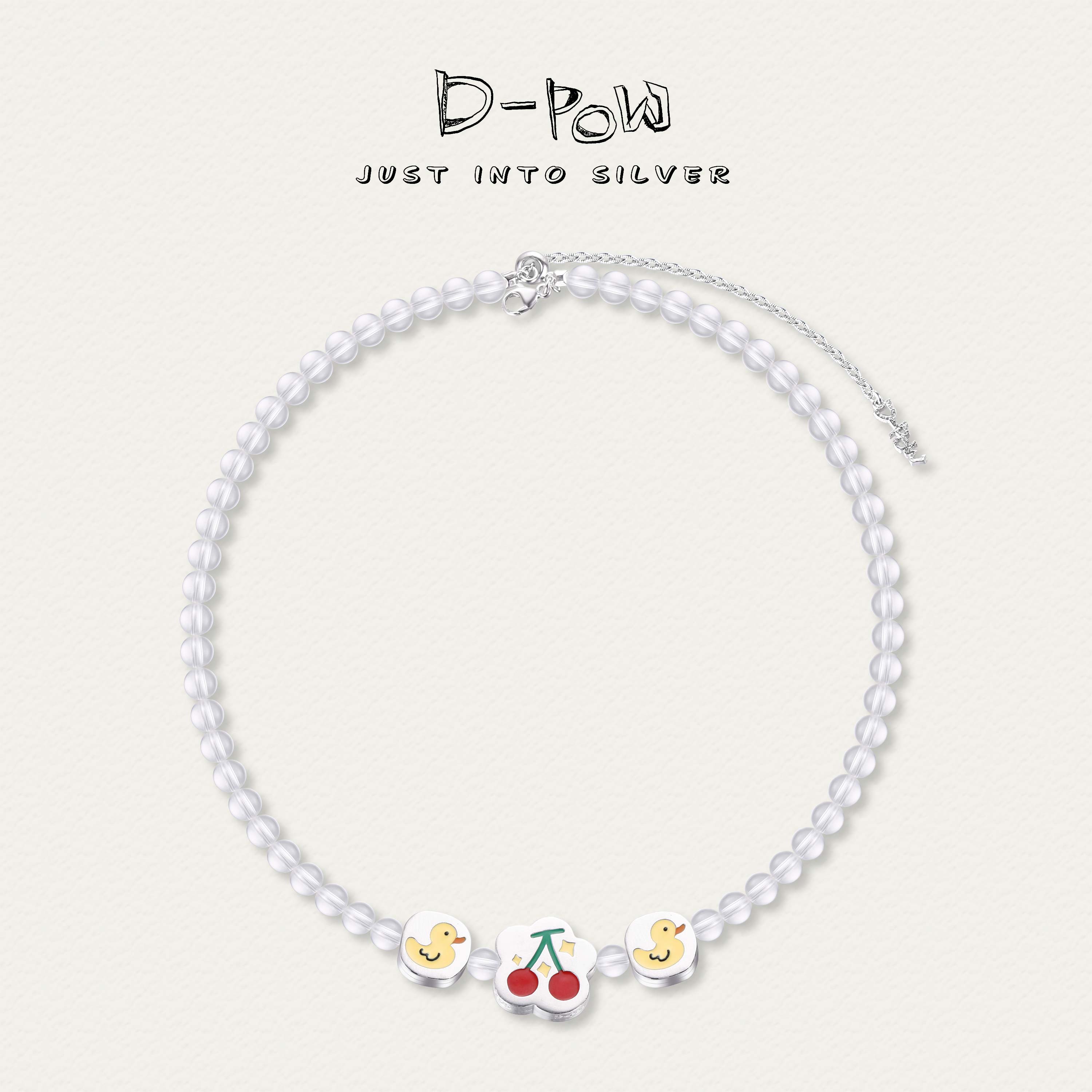 灯小炮【么么哒】白水晶项链（50cm）（DXP275）5mm+