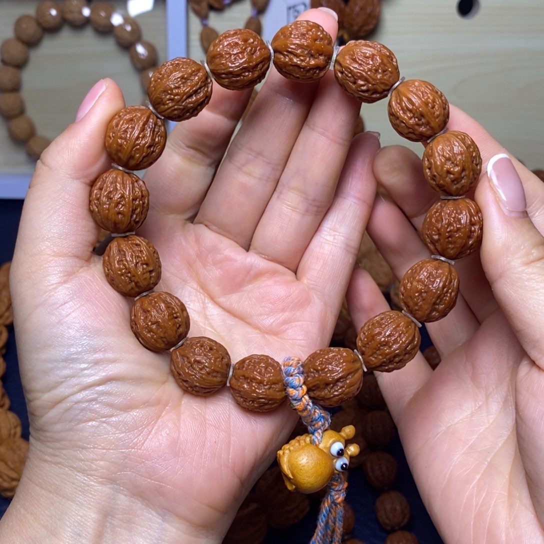 慢****文玩核桃手串15金丝小枣