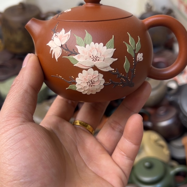 紫砂茶壶壶口跳砂