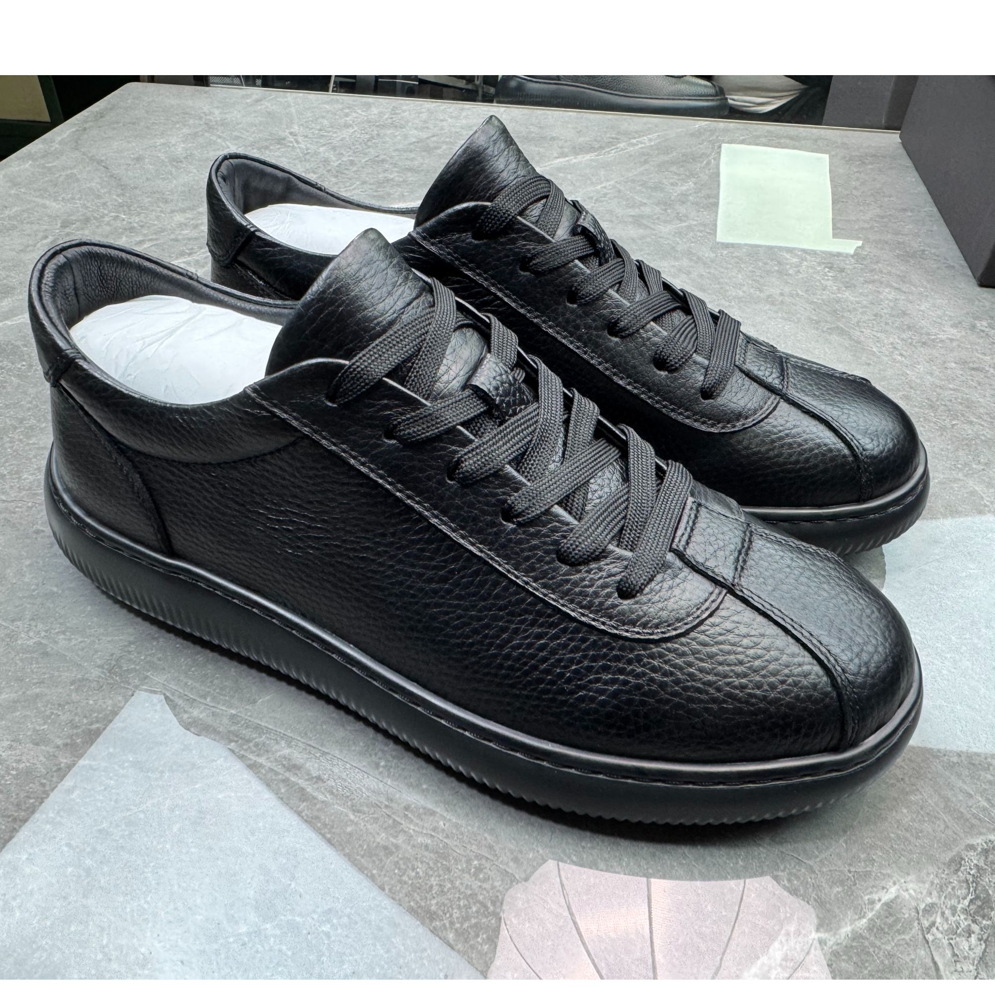 【M6511-1】2025秋冬头层牛皮发泡底男鞋