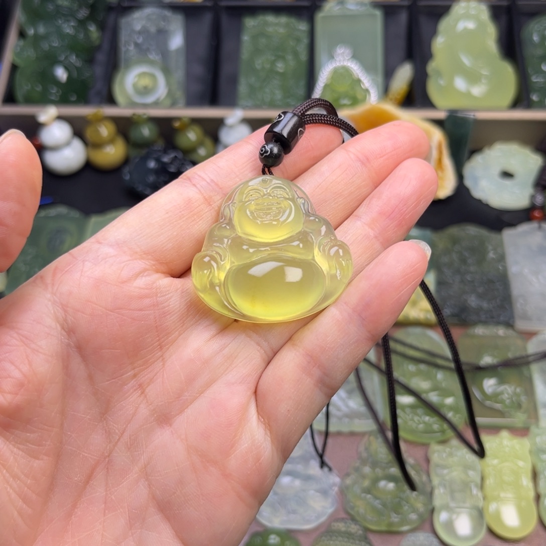 蛇纹石玉未镶嵌吊坠(赠链)