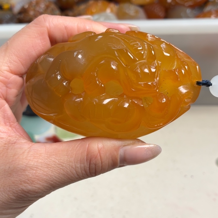 玛瑙/玉髓未镶嵌吊坠(不含链)