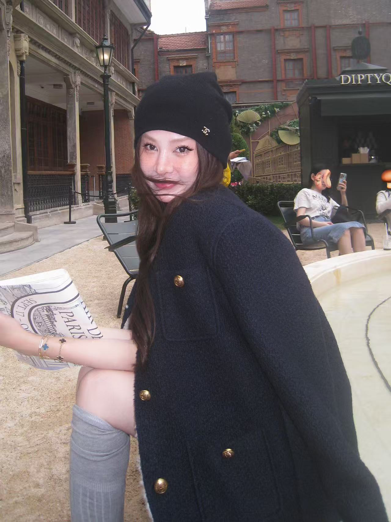法式羊毛小香风外套女冬季加厚保暖高级老钱粗花呢上衣