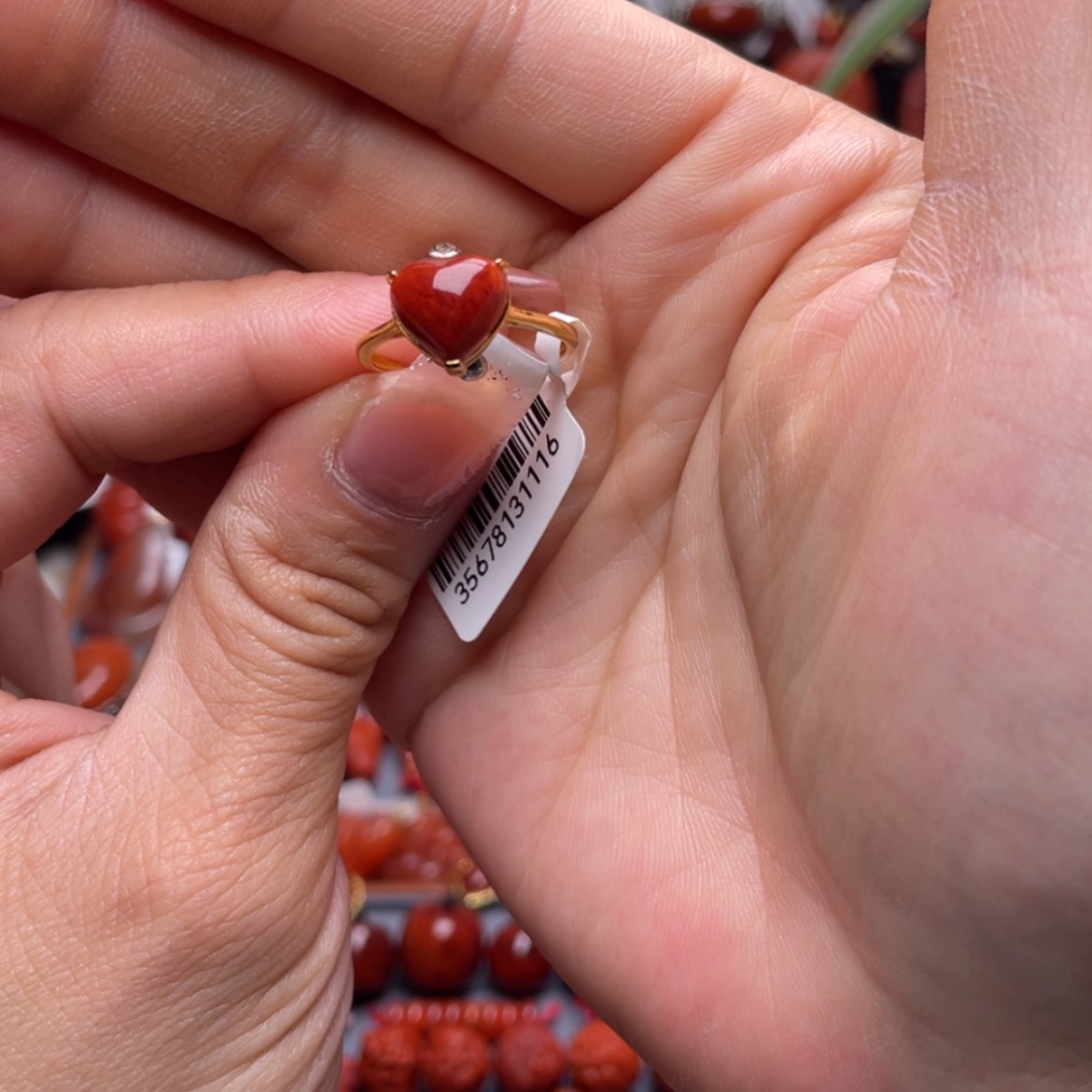 【闪购商品】南红玛瑙戒指银S925镶嵌
