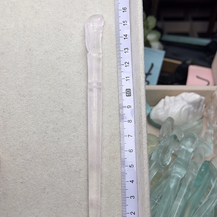 蛇纹石玉未镶嵌发簪