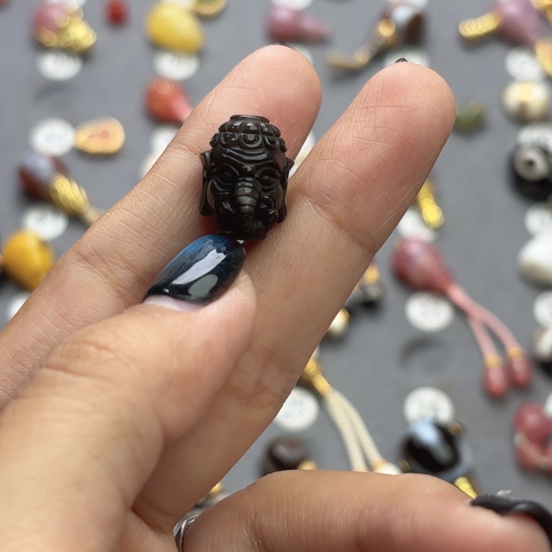 玛瑙/玉髓未镶嵌文玩配饰12mm