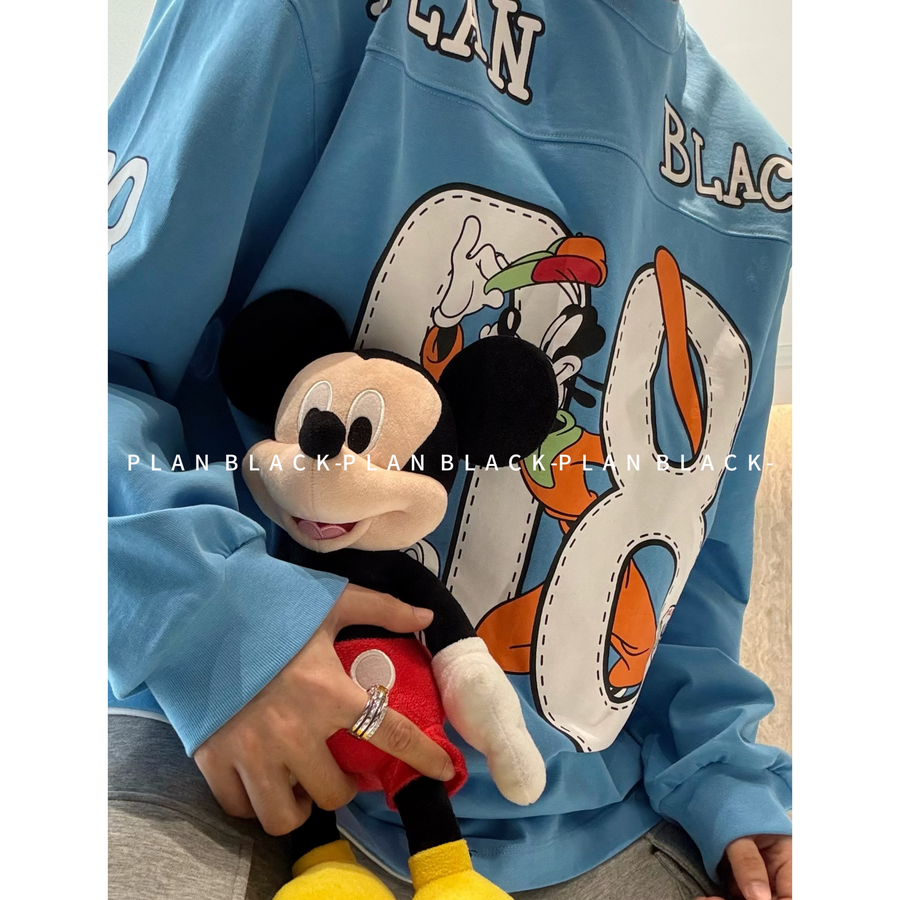 RICH陈发财【08号棒球员】高飞系列ip！情侣潮搭氛围长袖薄卫衣8074