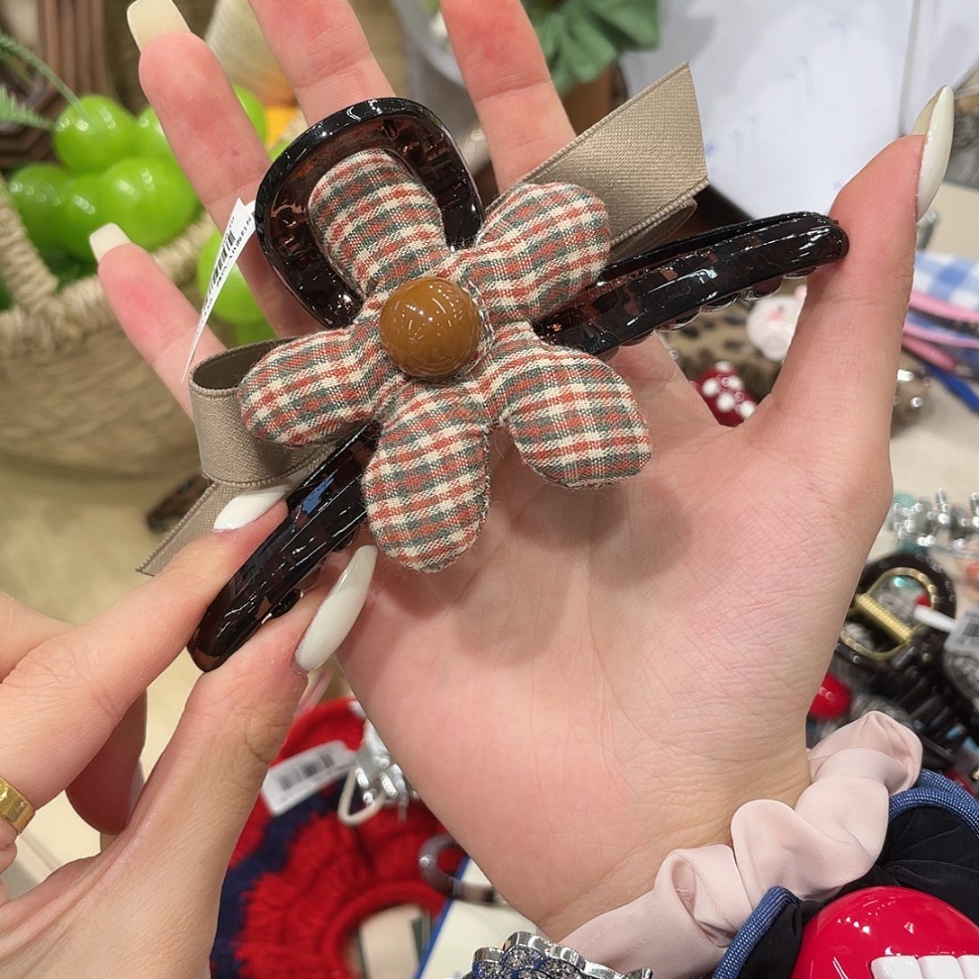布艺非金属咖格花13