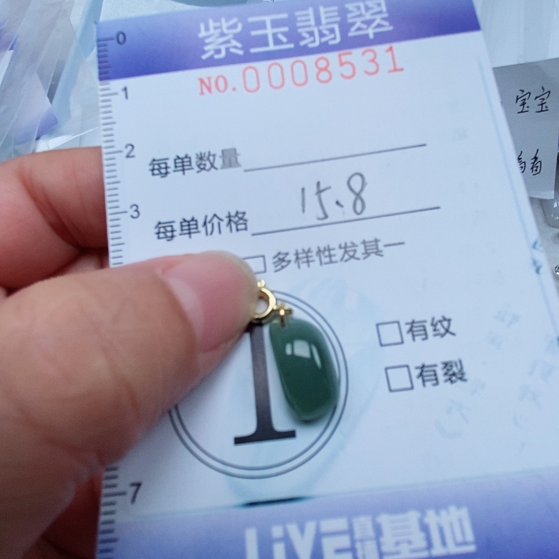 颈饰未镶嵌翡翠冰透随行
