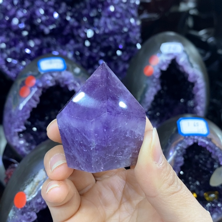 紫晶摆件未镶嵌莹