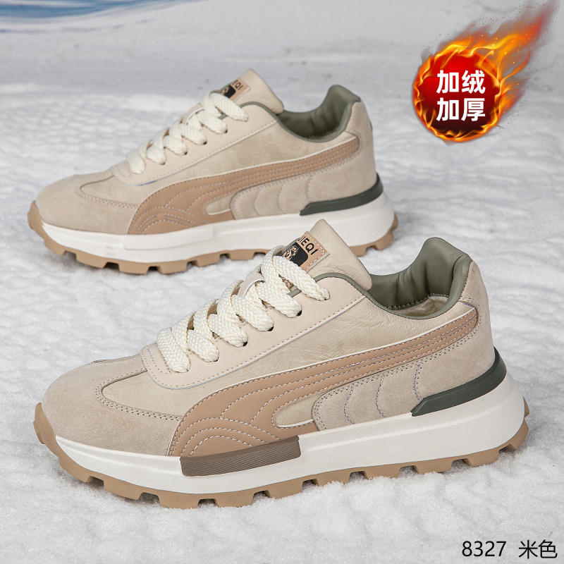 【爆款推荐】欧洲坊冬季秋冬爆款皮面二棉加绒防风防水休闲运动商务