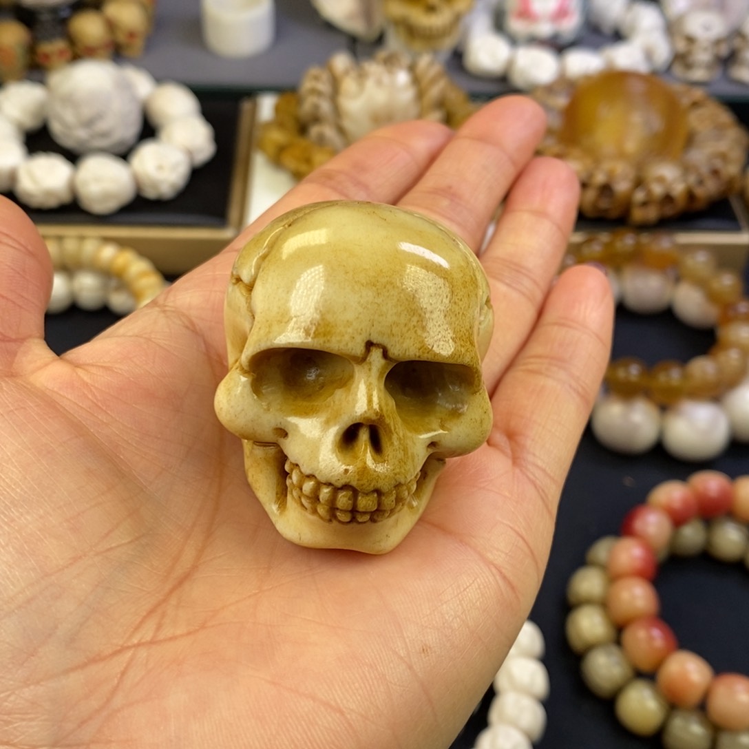 鹿骨把件好看好玩