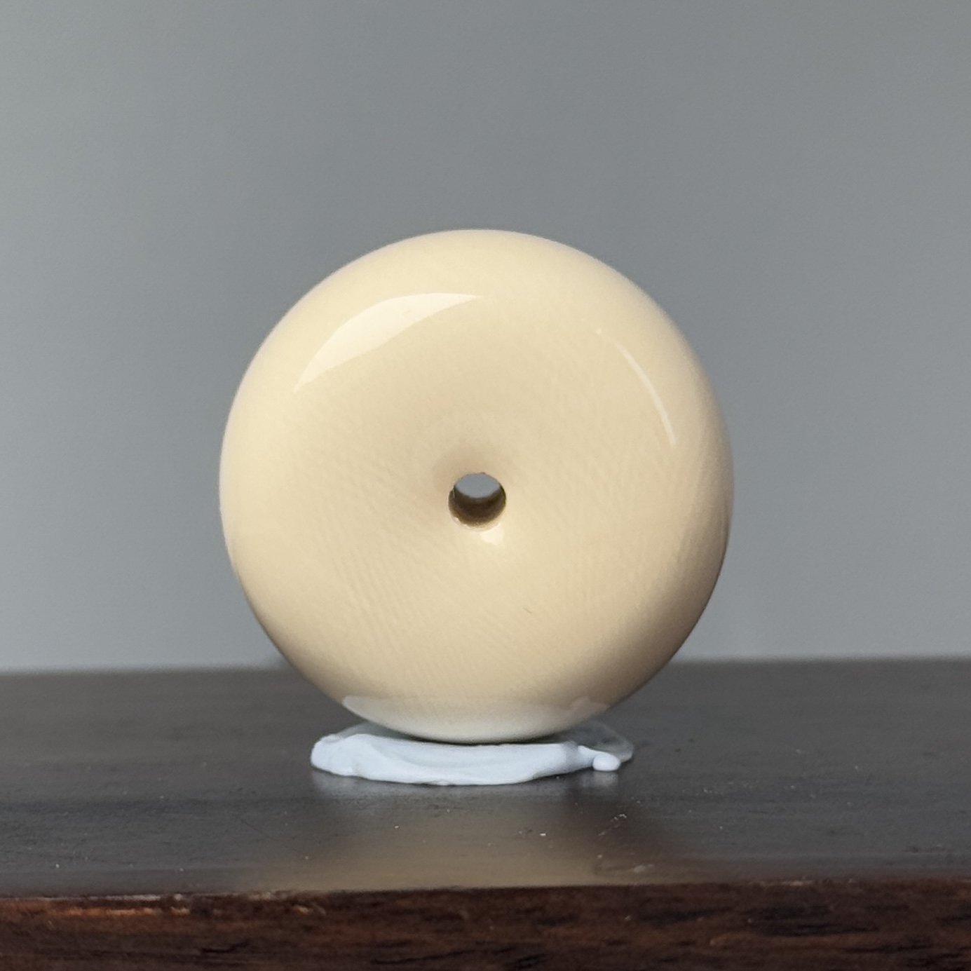 DEZHI/德志【微水印平安扣】28*16mm14.4g全肉满纹猛犸吊坠绳Y773