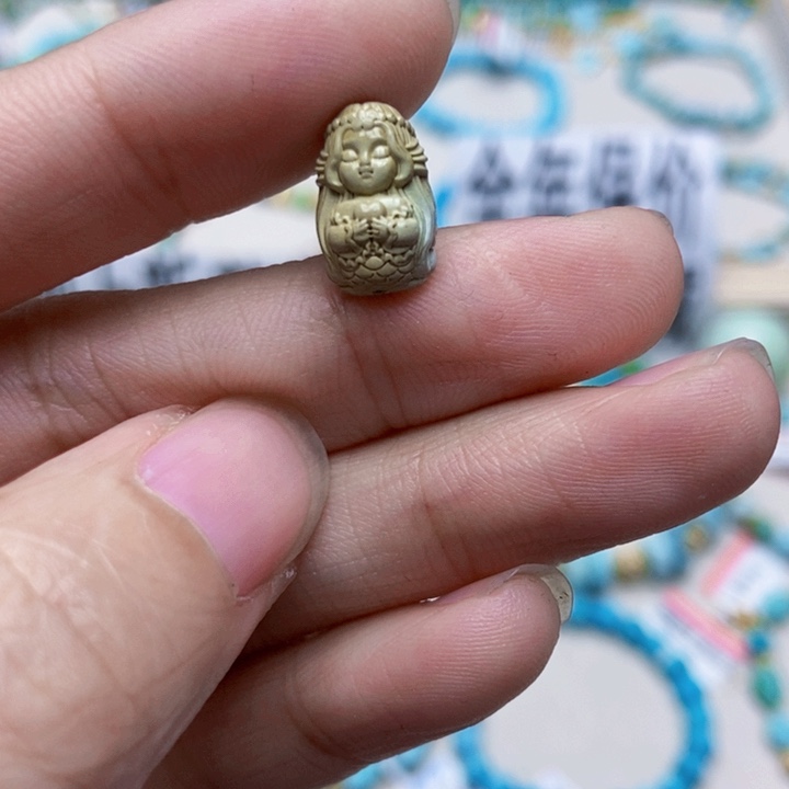 绿松石未镶嵌挂件35