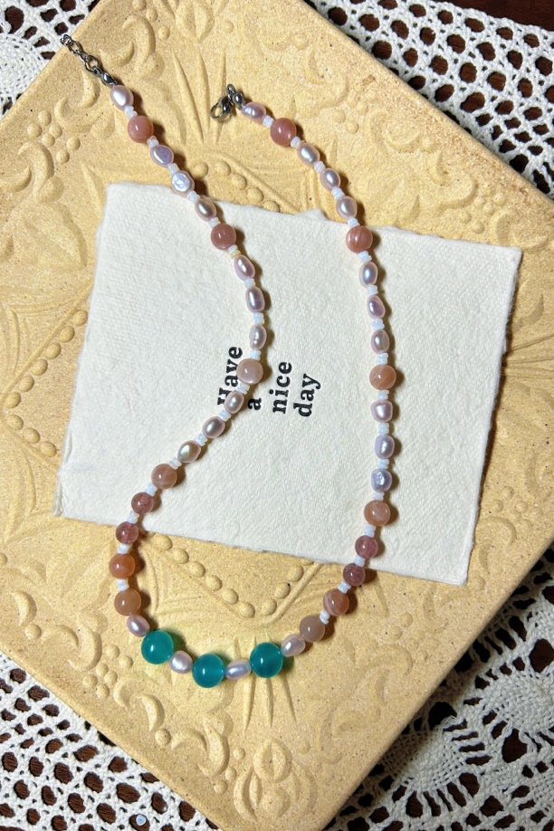 钛钢项链 【珠珠女孩】轻奢小众多巴胺项链