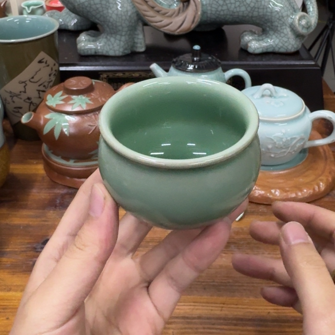 紫*堂龙泉青瓷茶具微瑕2340