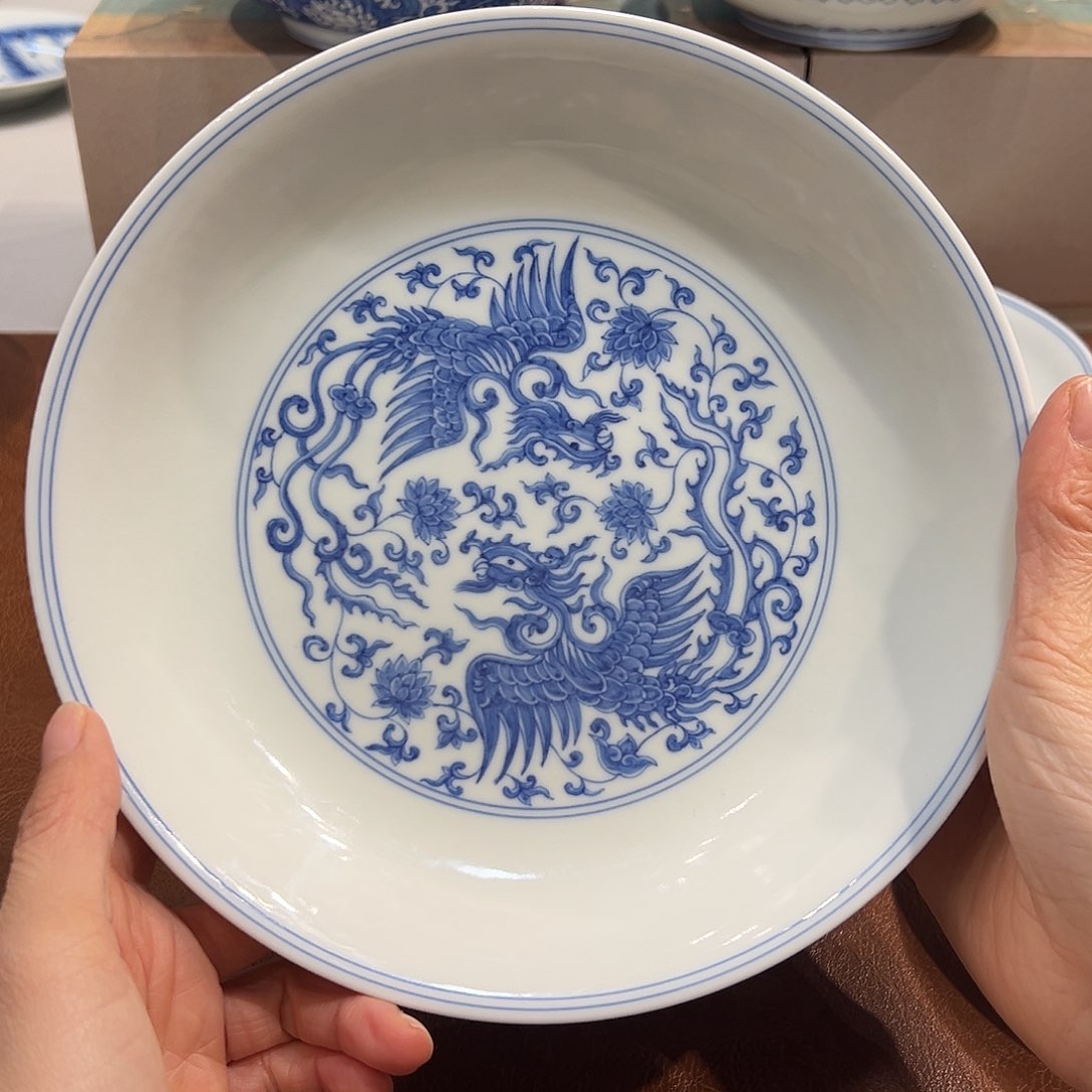 壶承缠枝双凤壶承20.5厘米