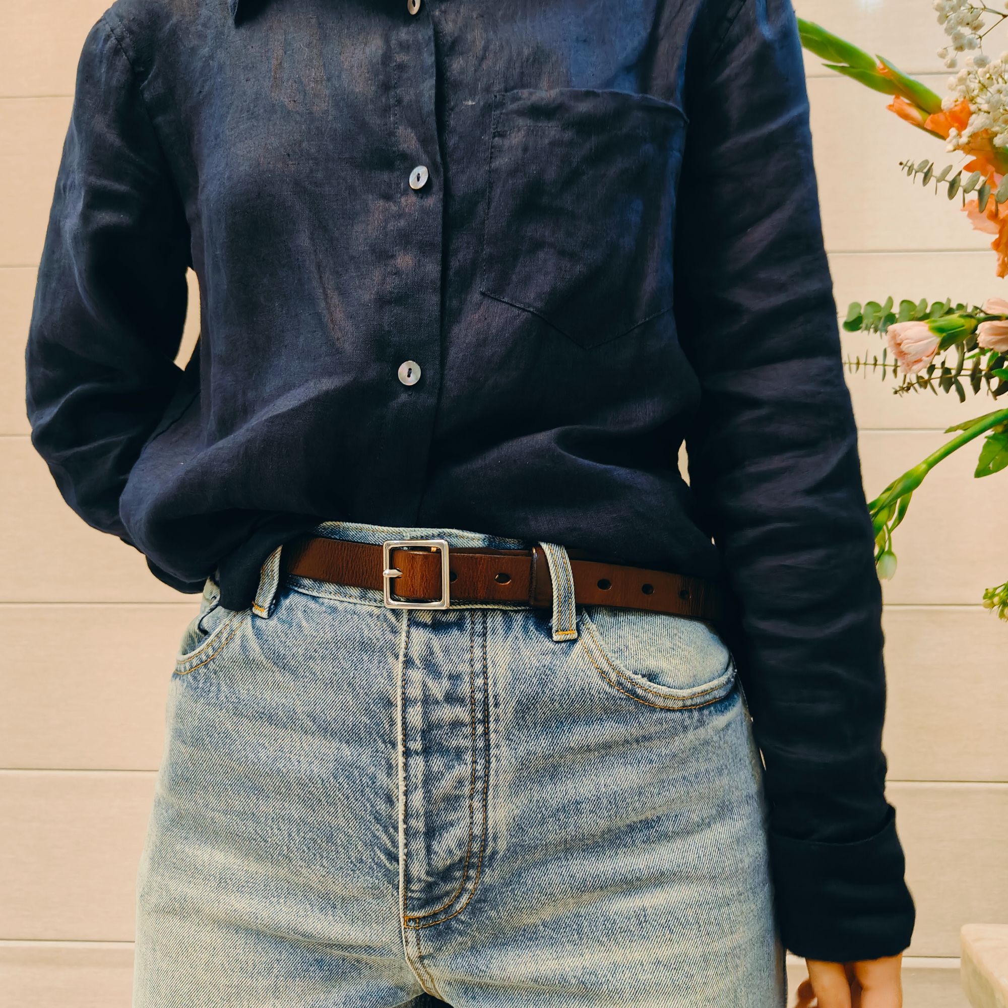 三笙鱼SAMSHENGYU 2025新款【简约针扣】女士腰带（带面宽2.0-2.3cm）