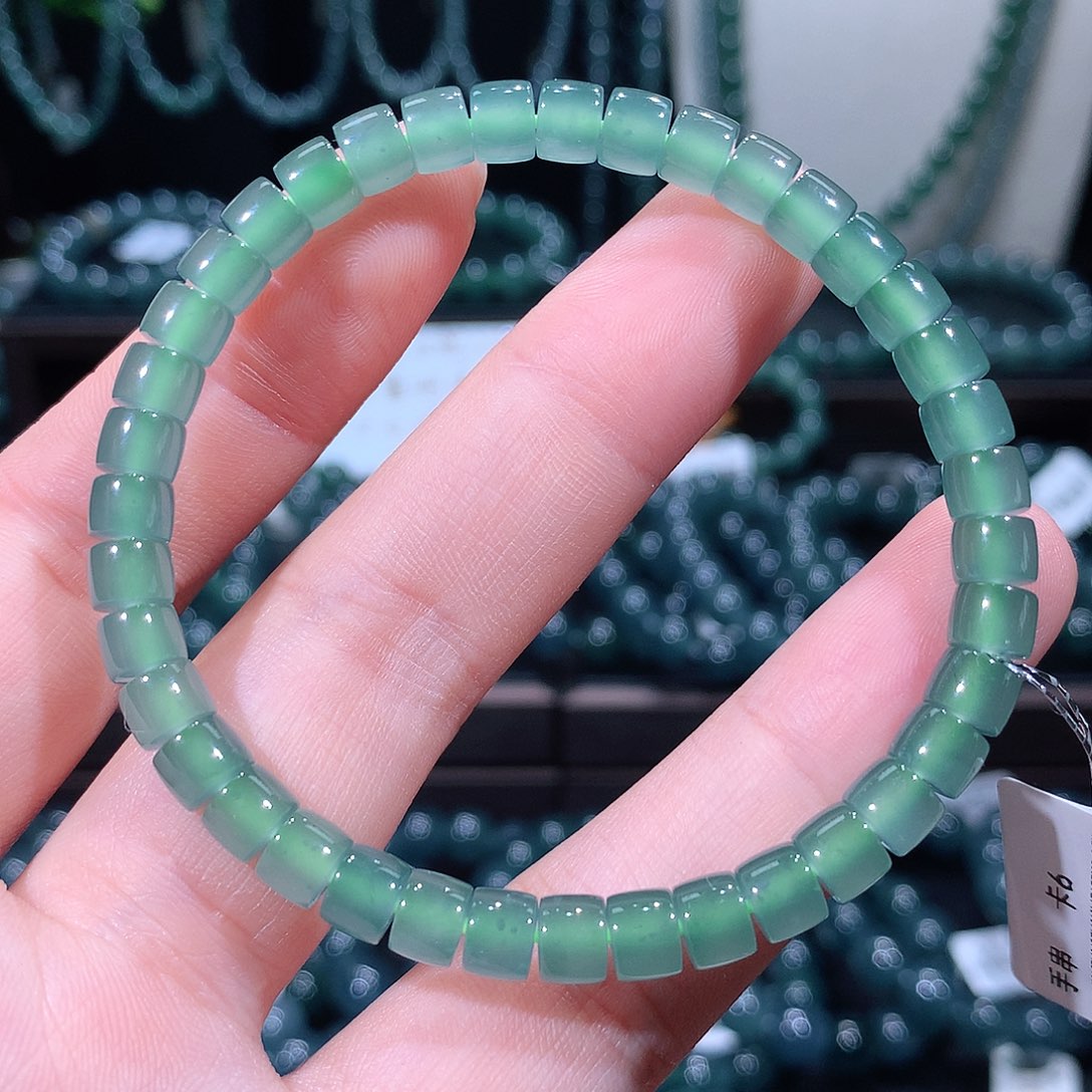 未镶嵌手链翡翠天然a货翡翠手串6