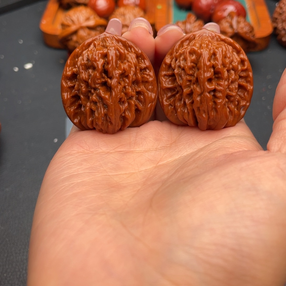 把件文玩核桃四座楼